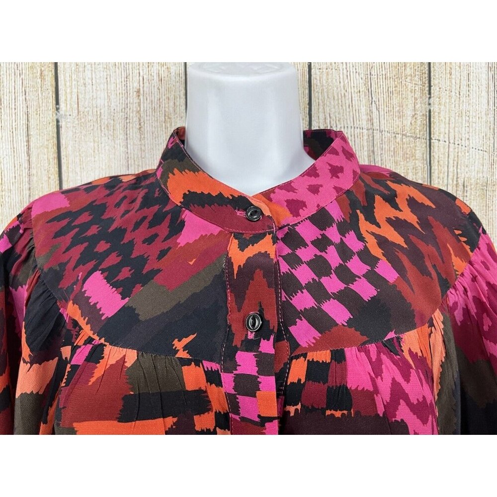 LaRoque Bailey Top Sz L Multicolor Geometric‎ Colorful Abstract Boho Artsy Indie - Picture 4 of 10